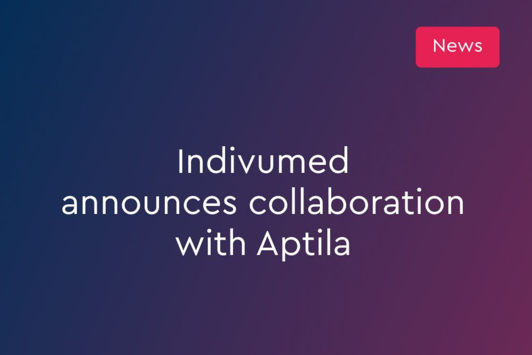 Indivumed & Aptila: Advancing Proteomics in Cancer Research